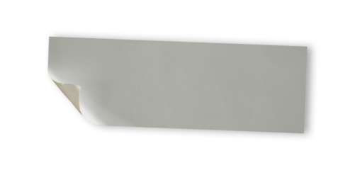 rectangle glued sticker mockup