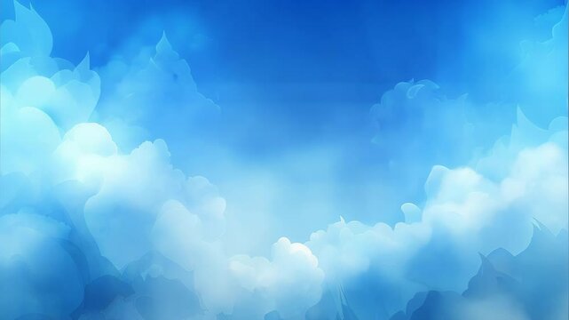 blue sky with clouds