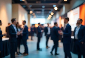 Generative AI Business Conference Gathering Abstract Corporate Event