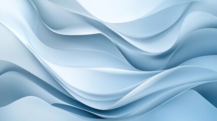 Obraz premium Abstract blue wave background smooth flowing curves and subtle textures