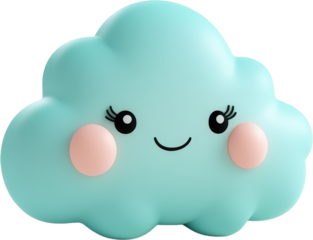 Cute Cartoon Cloud Character