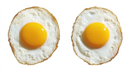 Two fried eggs sunny side up high resolution food image
