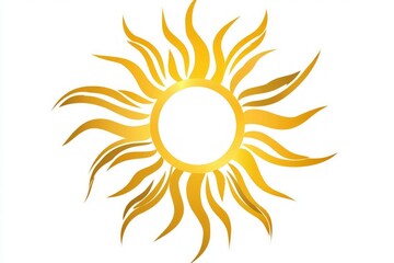 Golden Sunburst Design