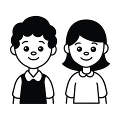 Cartoon children vector image