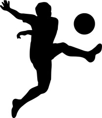 Football player silhouette