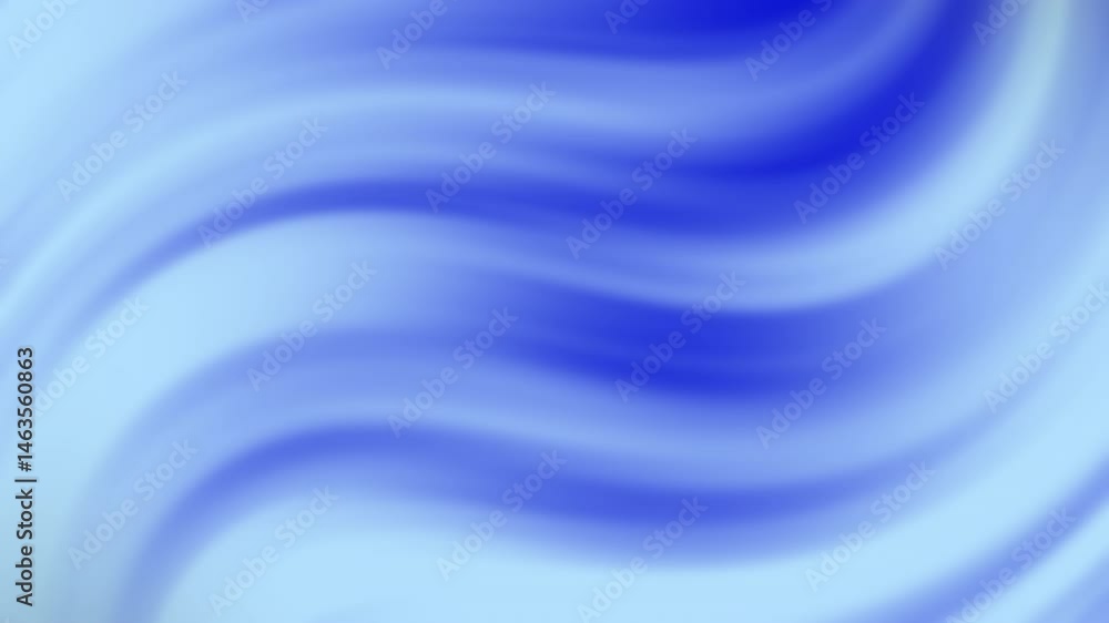 Poster abstract blue and white wavy background with smooth flowing curves and a soft gradient effect.