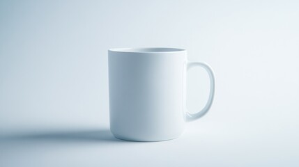 Obraz premium White mug clean minimal design studio photography mockup
