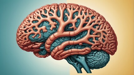Human Brain Illustration