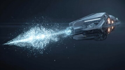 Futuristic spaceship propulsion system