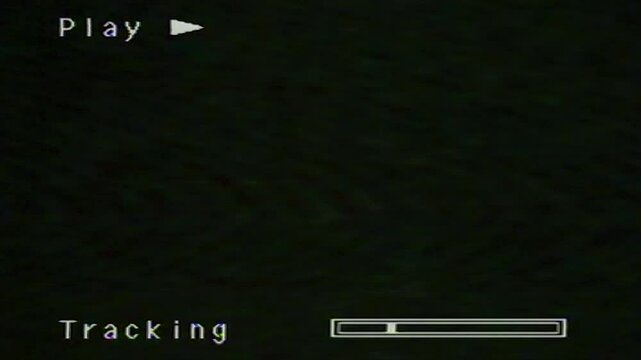 Analog VCR Glitched VHS Videotape Damage Seamless 4K Video Effect Background Overlay Loop
