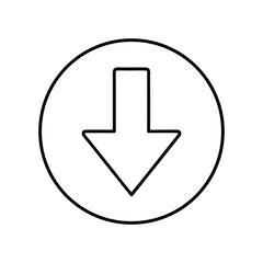 download icon on a white background