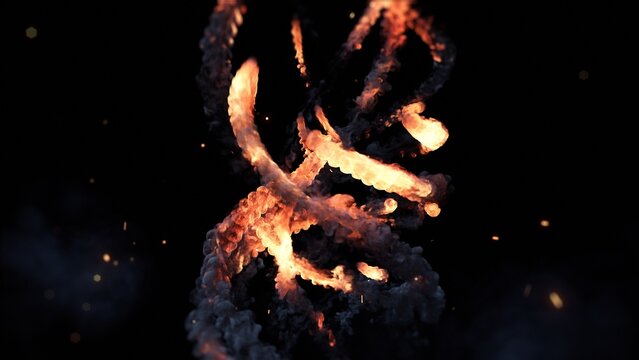 Fire Trails Meteors Logo Intro