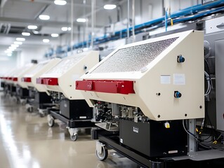 Industrial machinery in a clean room environment