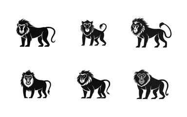 horse silhouettes vector