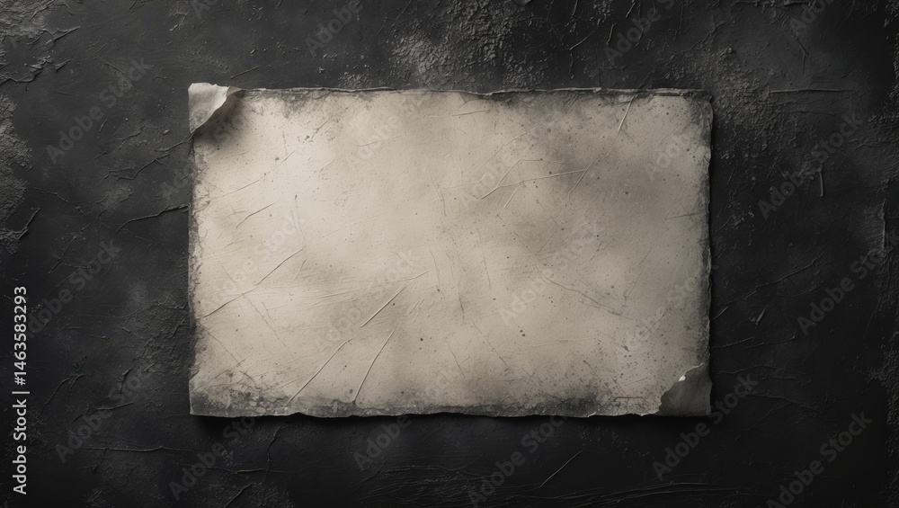 Aufkleber old dark grunge paper background with scratched patterns and a faded space for text, used in graphic
