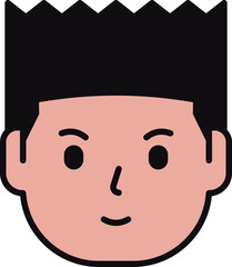 Minimalist Handrawn People Head Collection