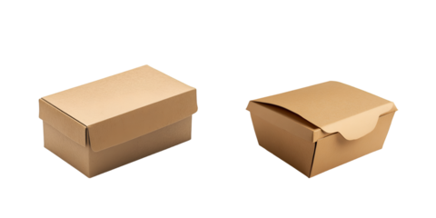 cardboard box isolated on white