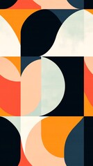 Vibrant Abstract Art: Geometric Design and Color Block Wall Art for Modern Minimalist Interiors