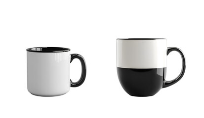 Ceramic cup isolated on transparent background