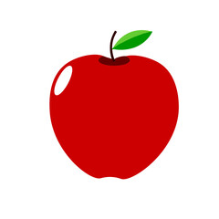 red apple vector illustration