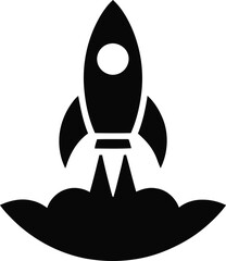 Rocket icon vector. Startup sign. Graph symbol for your web site design, logo, app, UI.