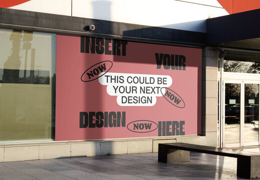 Mockup Storefront Design in Barcelona Mall