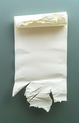 envelope with blank card on white