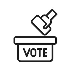 Casting Vote icon vector image. Suitable for mobile apps, web apps and print media.