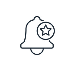 Important.Event with asterisk. Vector linear icon isolated on white background.