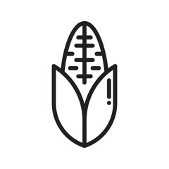 Corn icon vector image. Suitable for mobile apps, web apps and print media.