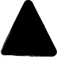 Triangle rounded painted, label, badge, frame