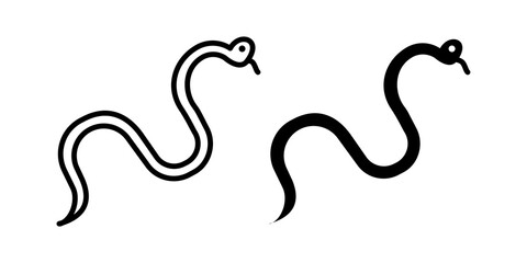 Obraz premium Snake icon sign symbol design.