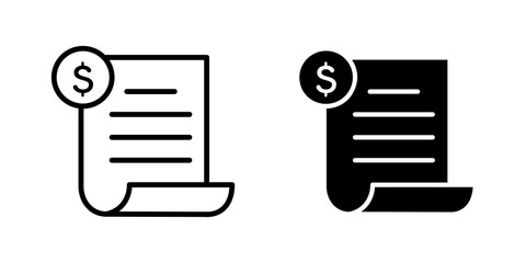 Bill paid icon sign symbol design.