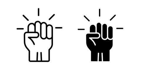 Will power icon sign symbol design.