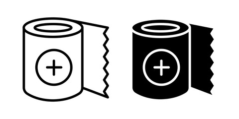 Bandage roll icon sign symbol design.