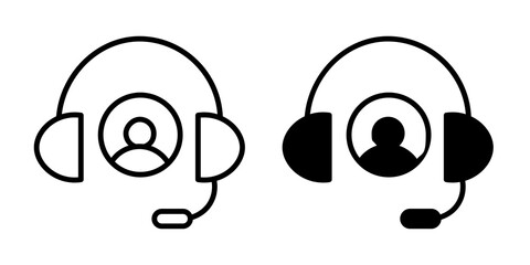 Customer support icon sign symbol design.