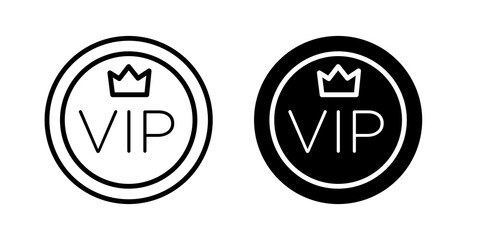 VIP icon sign symbol design.
