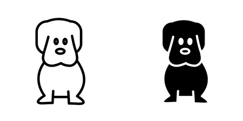 Little puppy icon sign symbol design.