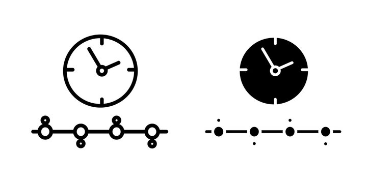 Timeline icon sign symbol design.