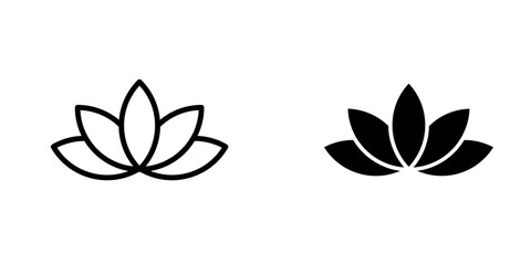 Lotus icon sign symbol design.