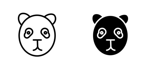 Panda icon sign symbol design.