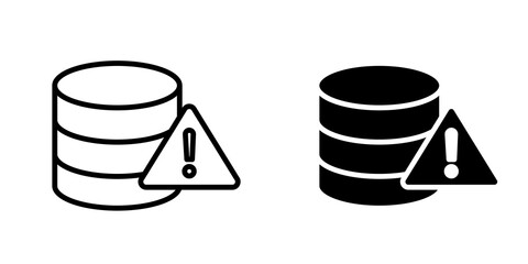 Data loss icon sign symbol design.