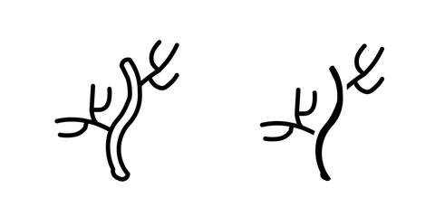 Human artery icon sign symbol design.