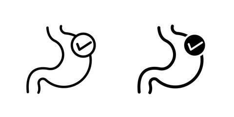 Good digestion icon sign symbol design.