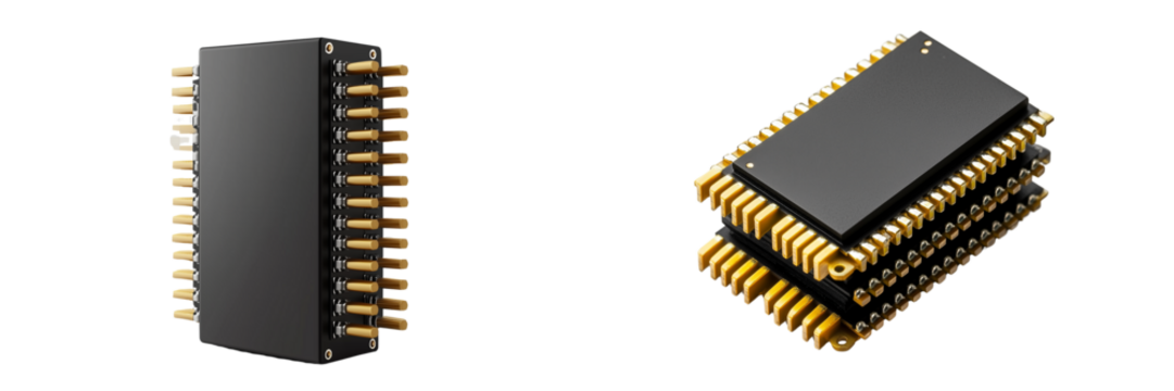  Set of a electronic component, isolated on transparent background.