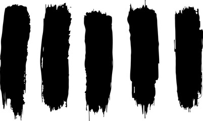 Grunge Brush Stroke vector bundle art