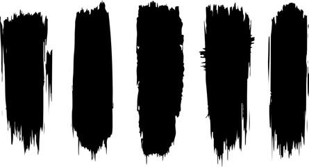 Grunge Brush Stroke vector bundle art