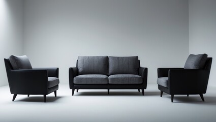 Lavish sofa collection with an isolated background