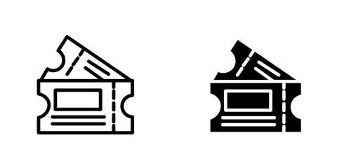 Movie ticket icon sign symbol design.