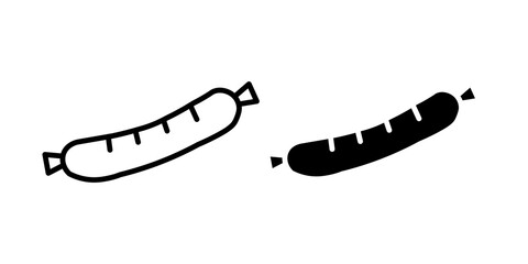 Sausage icon sign symbol design.
